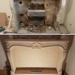 Rénovation d'une cheminée ancienne