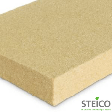 Panneau isolant semi-rigide en laine de bois - STEICO flex 036